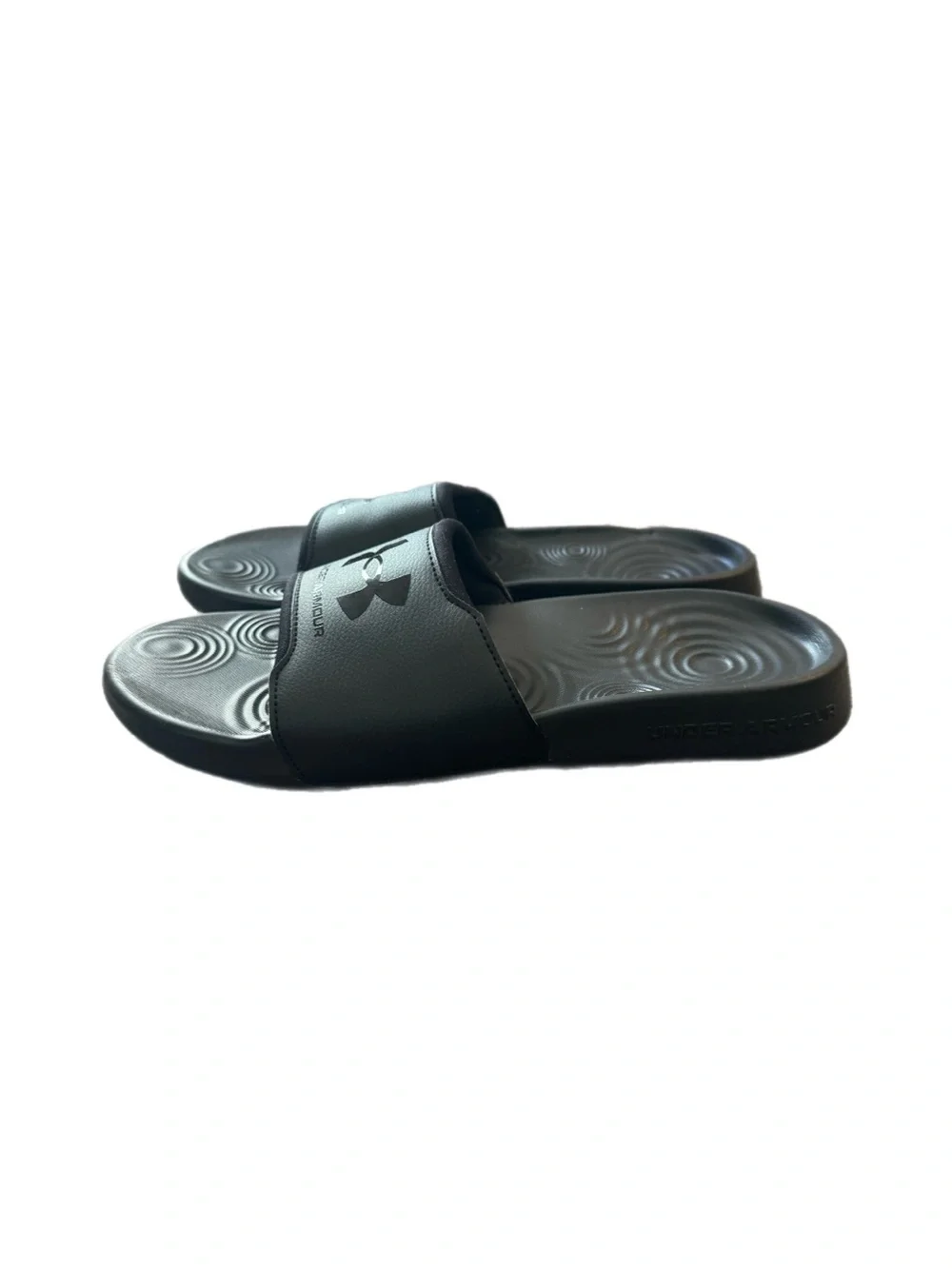 Under Armour Men’s Black comfortable Slides size 10